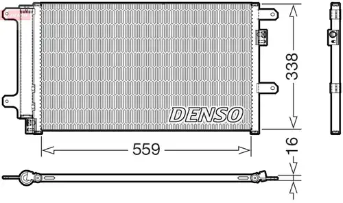 кондензатор, климатизация DENSO DCN12007