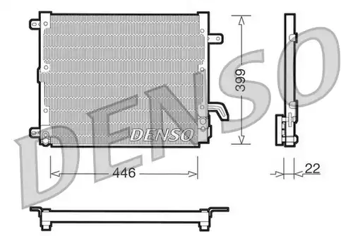 кондензатор, климатизация DENSO DCN13002