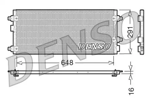 кондензатор, климатизация DENSO DCN13003