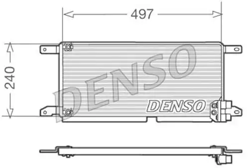 кондензатор, климатизация DENSO DCN13009