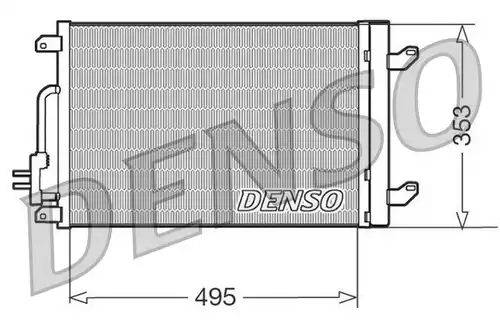 кондензатор, климатизация DENSO DCN13015