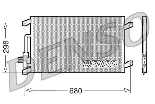 кондензатор, климатизация DENSO DCN13016