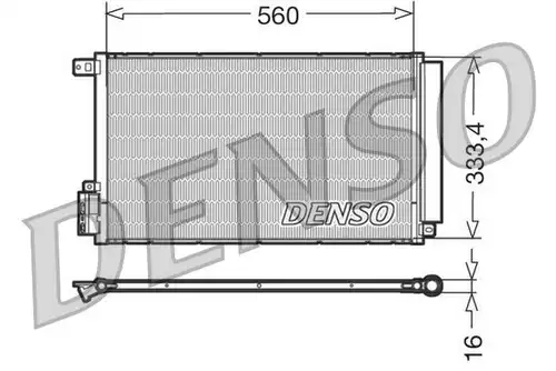 кондензатор, климатизация DENSO DCN13109