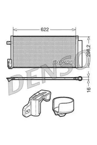 кондензатор, климатизация DENSO DCN13110