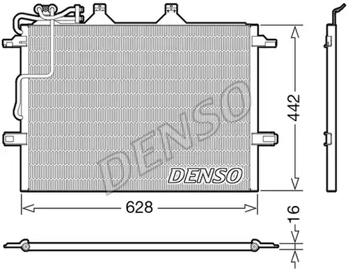 кондензатор, климатизация DENSO DCN17018