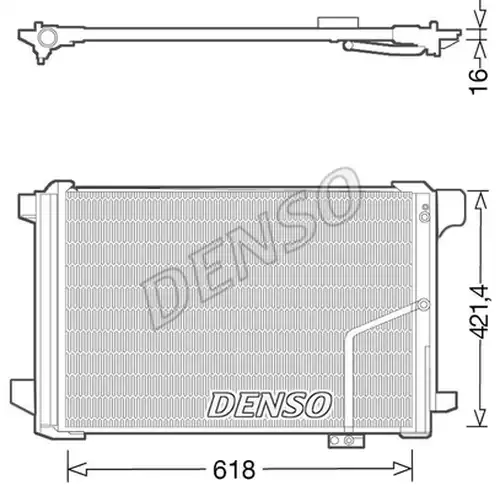 кондензатор, климатизация DENSO DCN17035