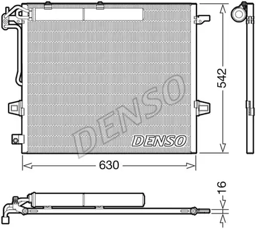 кондензатор, климатизация DENSO DCN17057