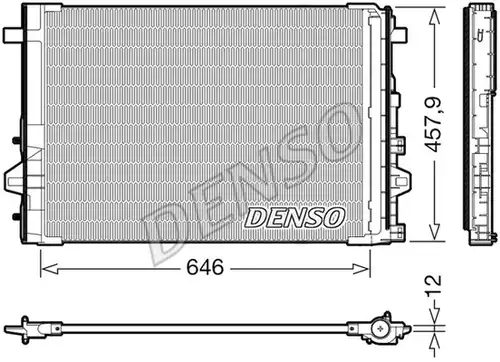 кондензатор, климатизация DENSO DCN17059