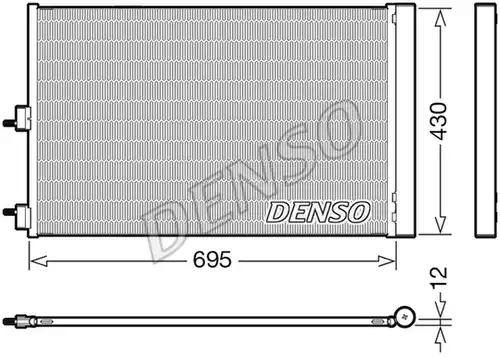 кондензатор, климатизация DENSO DCN17061