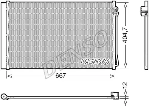 кондензатор, климатизация DENSO DCN17062