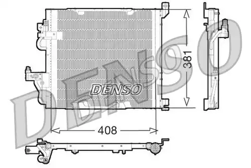 кондензатор, климатизация DENSO DCN20012