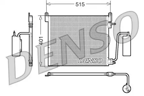 кондензатор, климатизация DENSO DCN20033