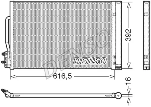 кондензатор, климатизация DENSO DCN20049