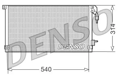 кондензатор, климатизация DENSO DCN21003