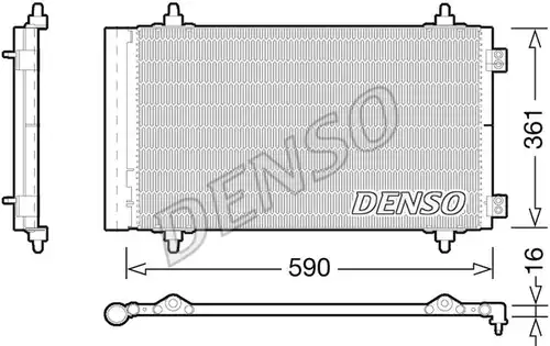 кондензатор, климатизация DENSO DCN21018