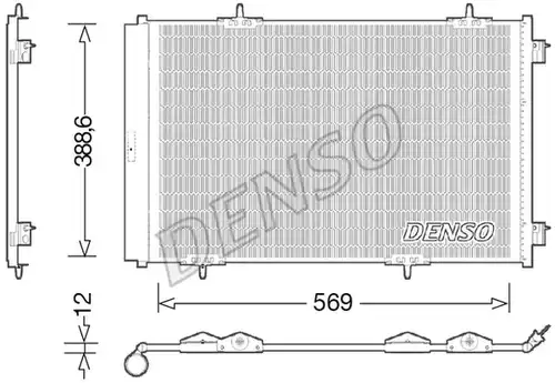 кондензатор, климатизация DENSO DCN21030