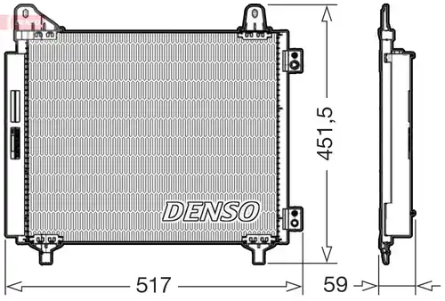 кондензатор, климатизация DENSO DCN21035