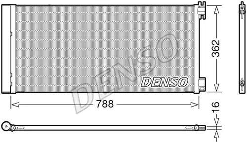 кондензатор, климатизация DENSO DCN23042