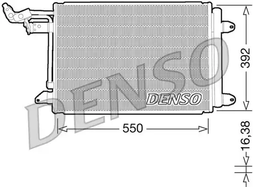 кондензатор, климатизация DENSO DCN32002