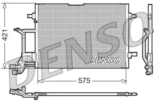 кондензатор, климатизация DENSO DCN32016