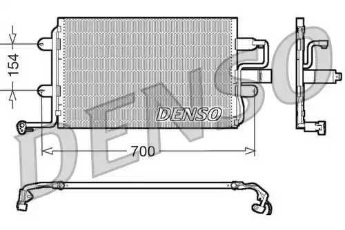 кондензатор, климатизация DENSO DCN32017