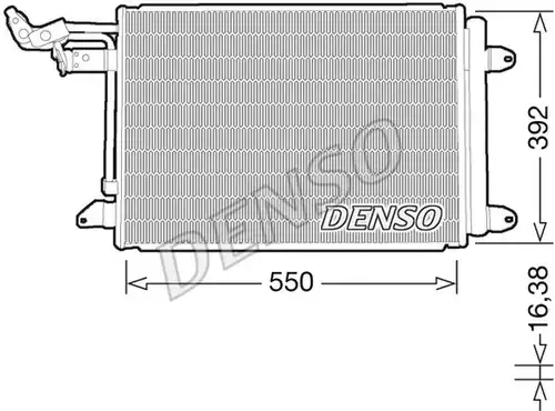 кондензатор, климатизация DENSO DCN32032