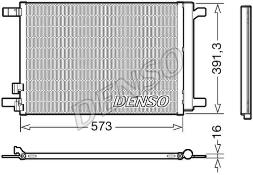 кондензатор, климатизация DENSO DCN32066