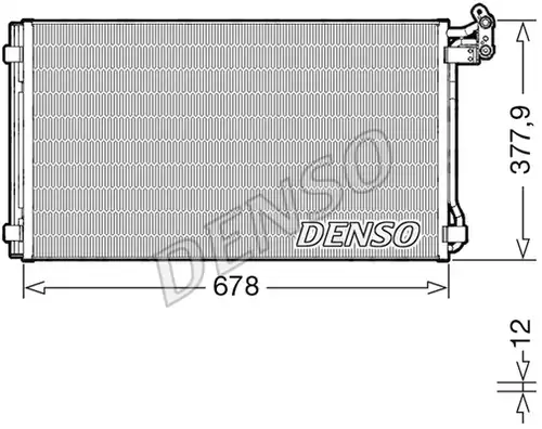 кондензатор, климатизация DENSO DCN32068