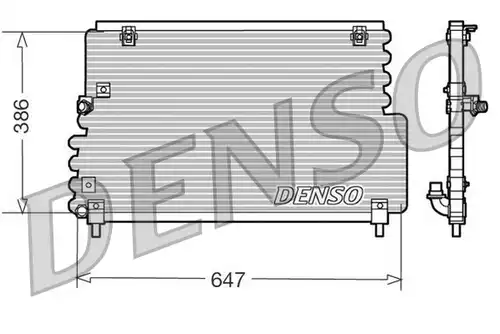 кондензатор, климатизация DENSO DCN33004