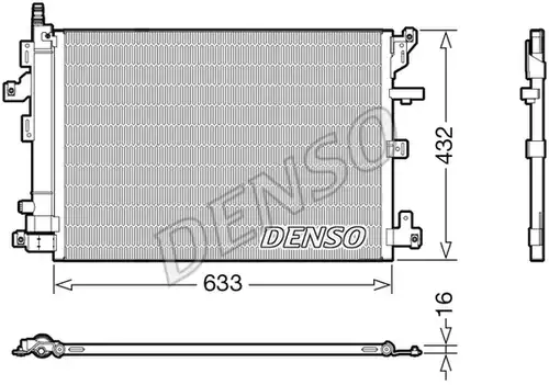 кондензатор, климатизация DENSO DCN33012