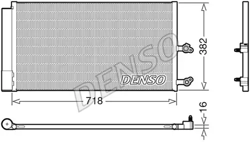 кондензатор, климатизация DENSO DCN33014