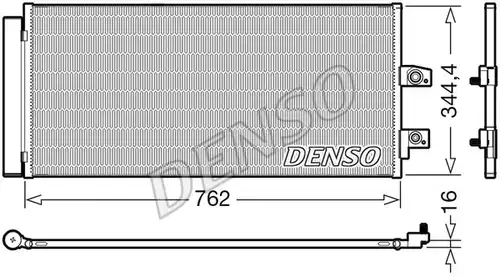 кондензатор, климатизация DENSO DCN33016