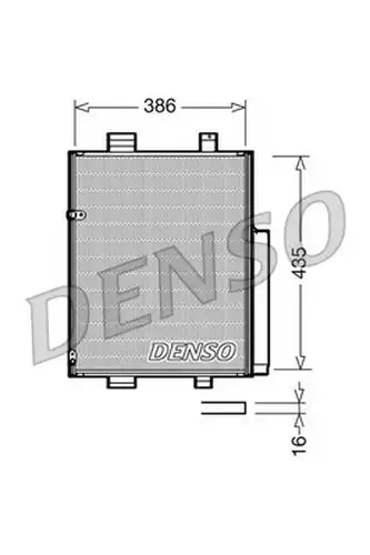 кондензатор, климатизация DENSO DCN35001