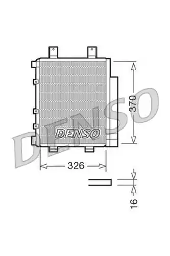 кондензатор, климатизация DENSO DCN35003