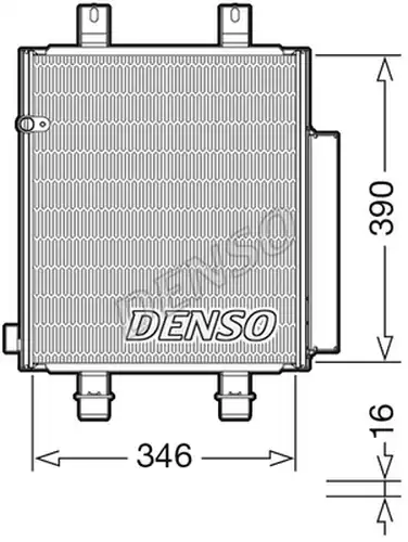 кондензатор, климатизация DENSO DCN35004