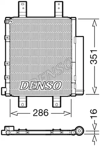 кондензатор, климатизация DENSO DCN35005