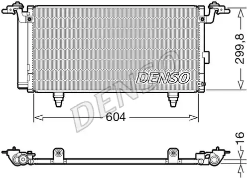 кондензатор, климатизация DENSO DCN36005