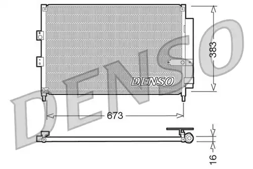 кондензатор, климатизация DENSO DCN40003