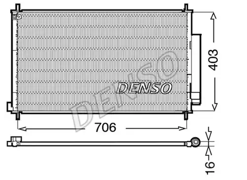 кондензатор, климатизация DENSO DCN40013