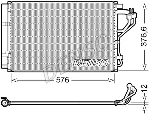 кондензатор, климатизация DENSO DCN41010