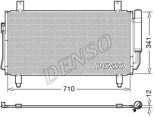 кондензатор, климатизация DENSO DCN45006