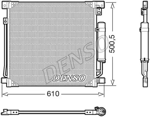 кондензатор, климатизация DENSO DCN45013