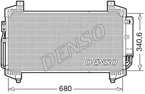 кондензатор, климатизация DENSO DCN45014