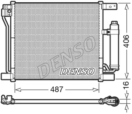 кондензатор, климатизация DENSO DCN46021