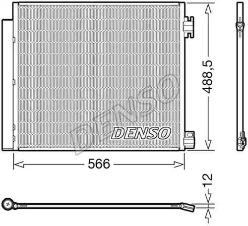 кондензатор, климатизация DENSO DCN46026