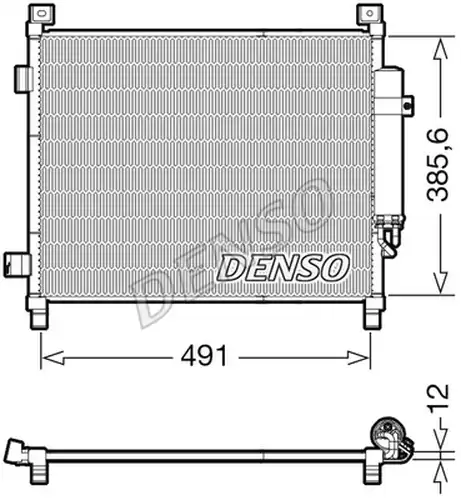 кондензатор, климатизация DENSO DCN46031