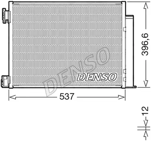 кондензатор, климатизация DENSO DCN46032