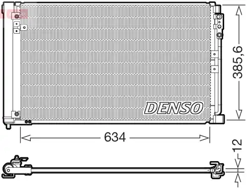 кондензатор, климатизация DENSO DCN46038