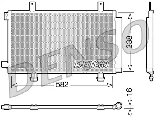 кондензатор, климатизация DENSO DCN47002