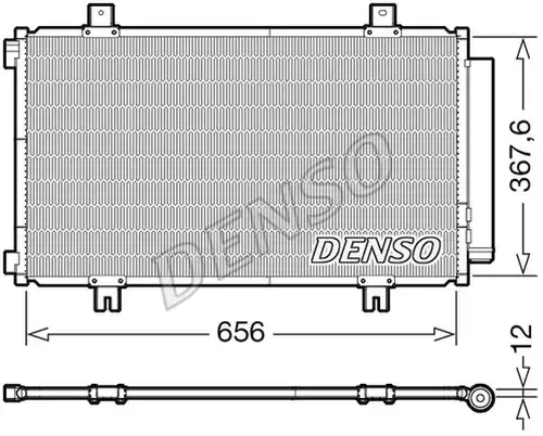 кондензатор, климатизация DENSO DCN47009